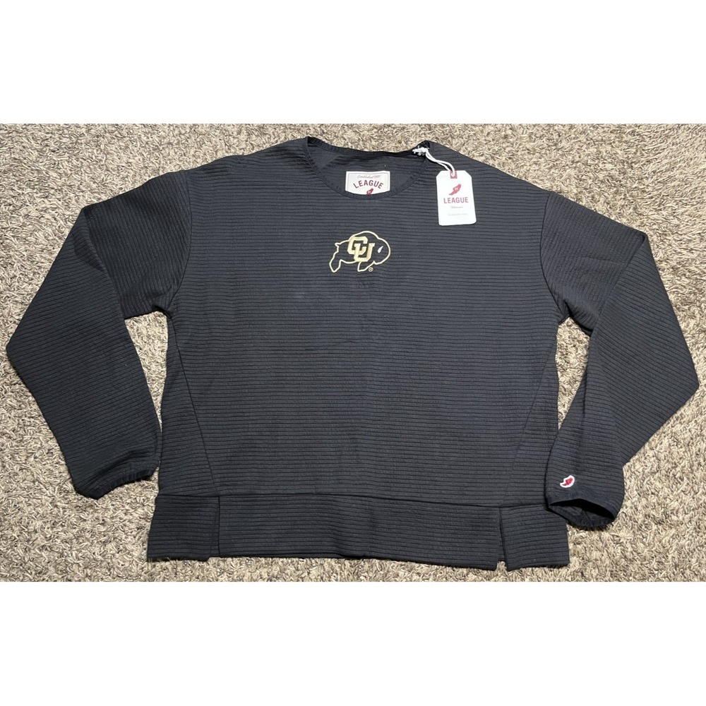 NEW League 91 Colorado Buffaloes Women's Long Sleeve Crewneck Sweater (Small)